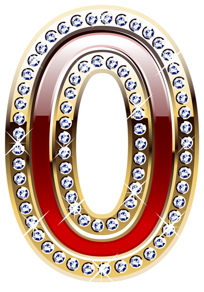 This png image - Gold and Red Number Zero PNG Clipart Image, is available for free download