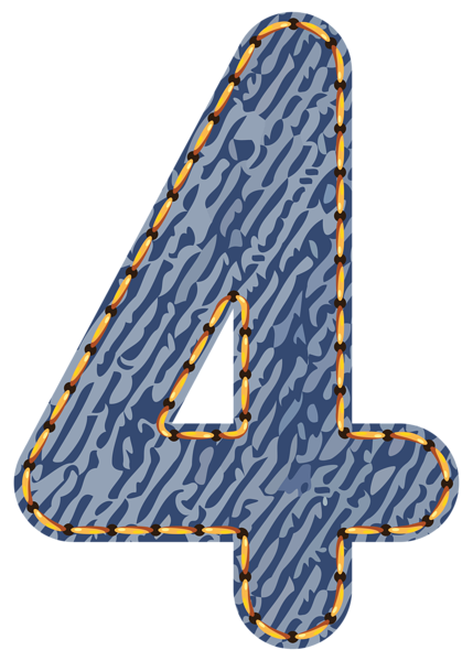 This png image - Jeans Number Four PNG Clipart Picture, is available for free download