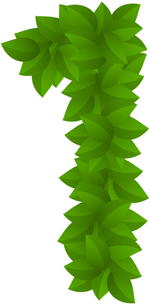 This png image - Leaf Number One Green PNG Clip Art Image, is available for free download