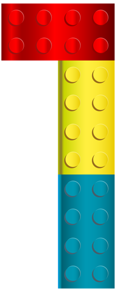 This png image - Lego Number One PNG Transparent Clip Art Image, is available for free download