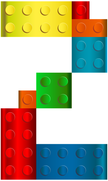 This png image - Lego Number Two PNG Transparent Clip Art Image, is available for free download