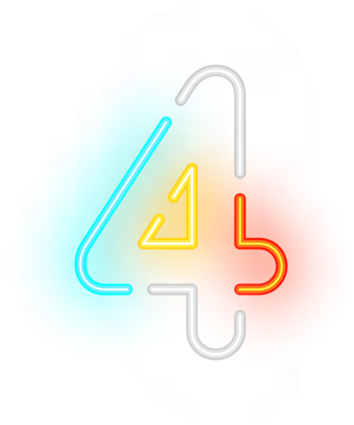 This png image - Number Four Neon Transparent Clip Art Image, is available for free download