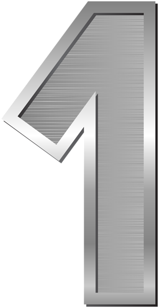 This png image - Number One Silver PNG Clip Art Image, is available for free download