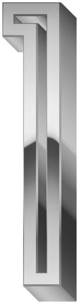 This png image - Number One Silver Transparent Image, is available for free download