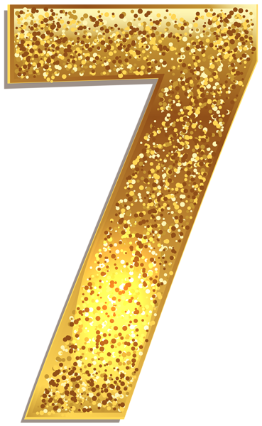 This png image - Number Seven Gold Shining PNG Clip Art Image, is available for free download