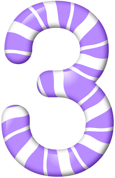 This png image - Number Three Candy Style PNG Clip Art Image, is available for free download