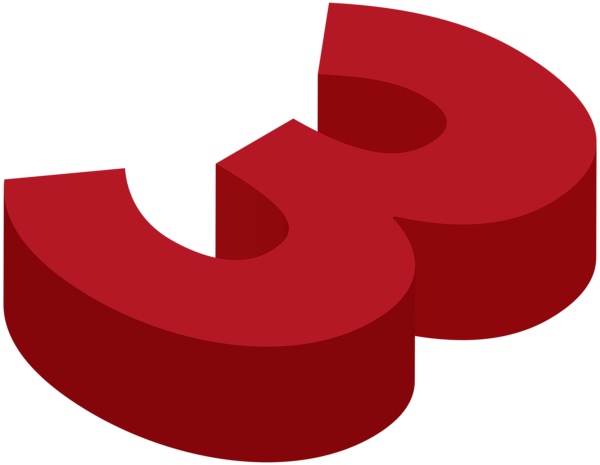 Number Three Transparent Png Image