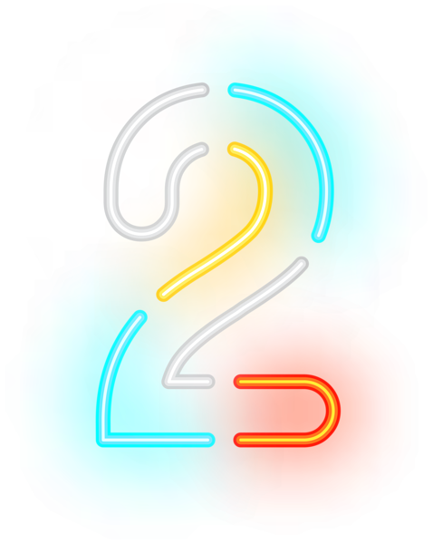 This png image - Number Two Neon Transparent Clip Art Image, is available for free download