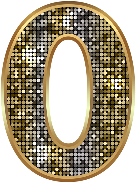 This png image - Number Zero Deco Gold PNG Clip Art Image, is available for free download