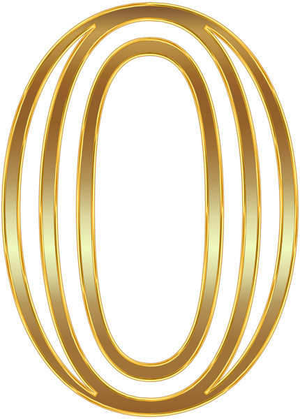 This png image - Number Zero Gold PNG Clip Art Image, is available for free download