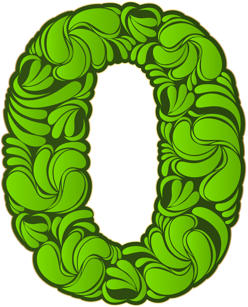 This png image - Number Zero Green Transparent PNG Image, is available for free download