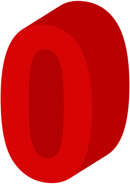 This png image - Number Zero Red PNG Clip Art Image, is available for free download