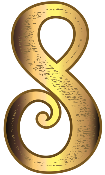 This png image - Old Gold Number Eight Transparent PNG Image, is available for free download