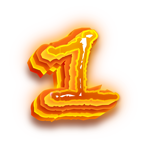 This png image - One Fire Number PNG Clipart, is available for free download