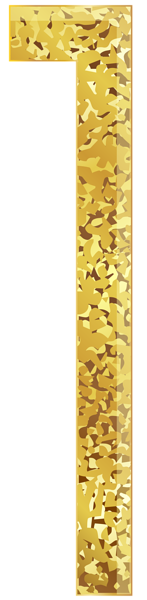 This png image - One Gold Transparent PNG Clip Art Image, is available for free download