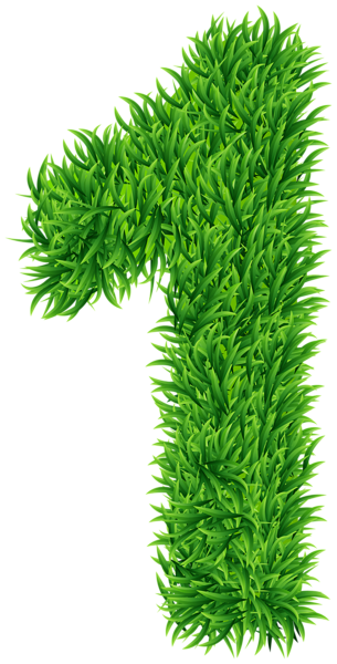 This png image - One Grass Number Transparent Image, is available for free download