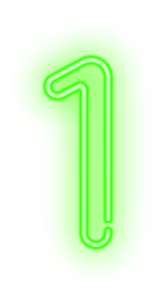 This png image - One Neon Green PNG Clip Art Image, is available for free download