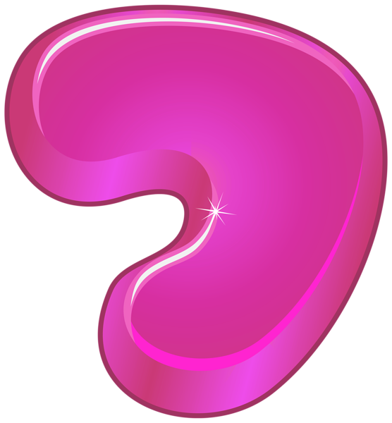 This png image - Pink Cartoon Number Seven PNG Clipart Image, is available for free download