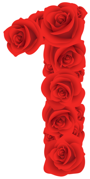This png image - Red Roses Number One PNG Clipart Image, is available for free download