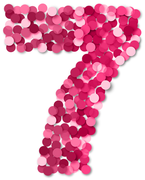 This png image - Seven 7 Number Pink PNG Clip Art, is available for free download