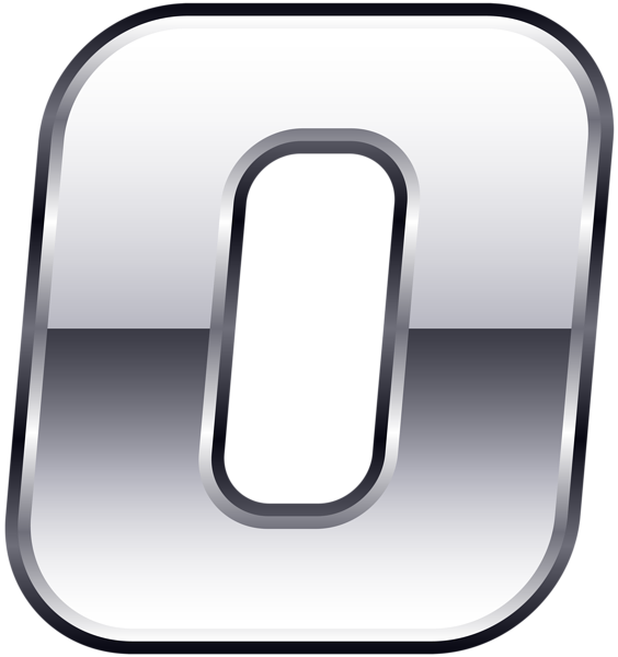 This png image - Silver Number Zero Transparent PNG Clip Art, is available for free download