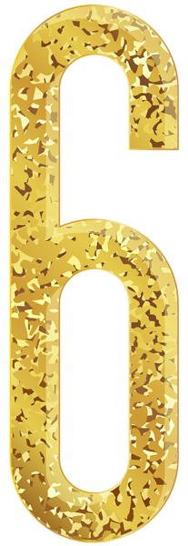 This png image - Six Gold Transparent PNG Clip Art Image, is available for free download