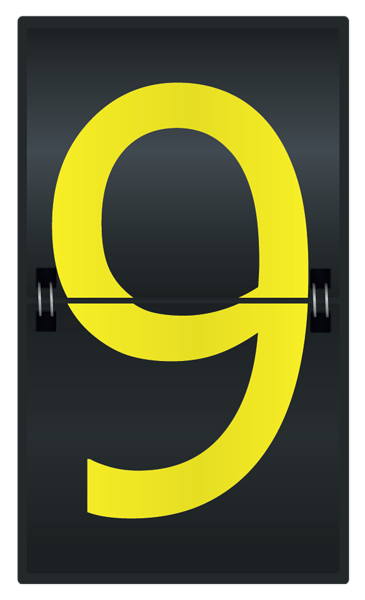 This png image - Sports Counter Number Nine PNG Clipart Image, is available for free download