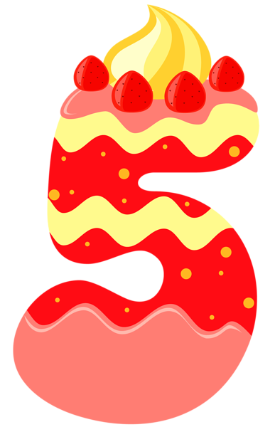 This png image - Sweet Number Five PNG Clipart Image, is available for free download