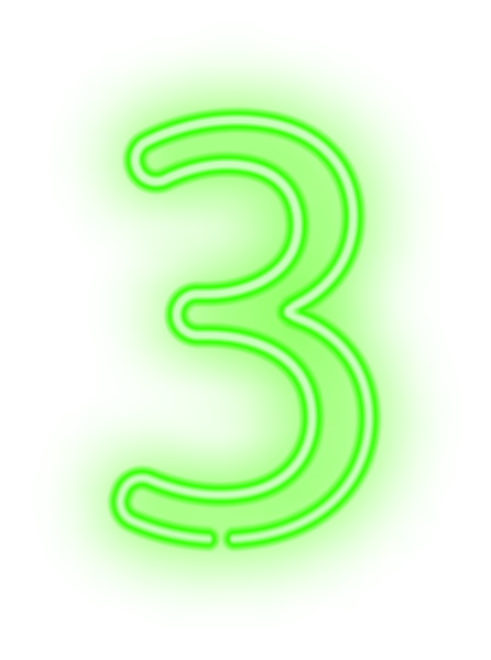 This png image - Three Neon Green PNG Clip Art Image, is available for free download