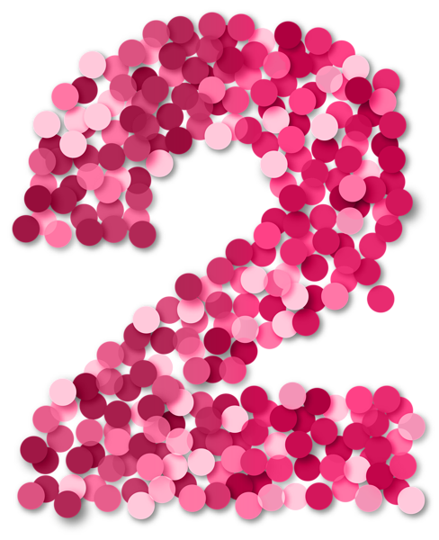 This png image - Two 2 Number Pink PNG Clip Art, is available for free download