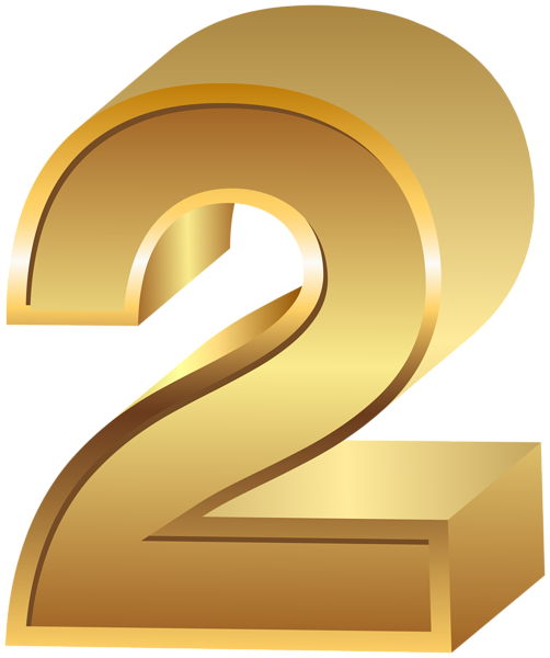 This png image - Two Gold Number Transparent Image, is available for free download