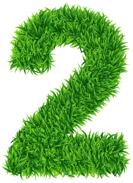 This png image - Two Grass Number Transparent Image, is available for free download