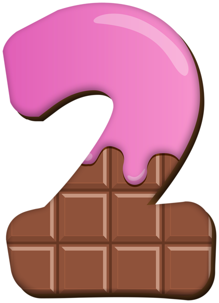 This png image - Two Sweet Number PNG Clipart, is available for free download