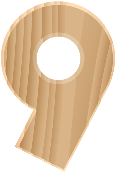 This png image - Wooden Number Nine Transparent PNG Clip Art Image, is available for free download