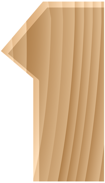 This png image - Wooden Number One Transparent PNG Clip Art Image, is available for free download