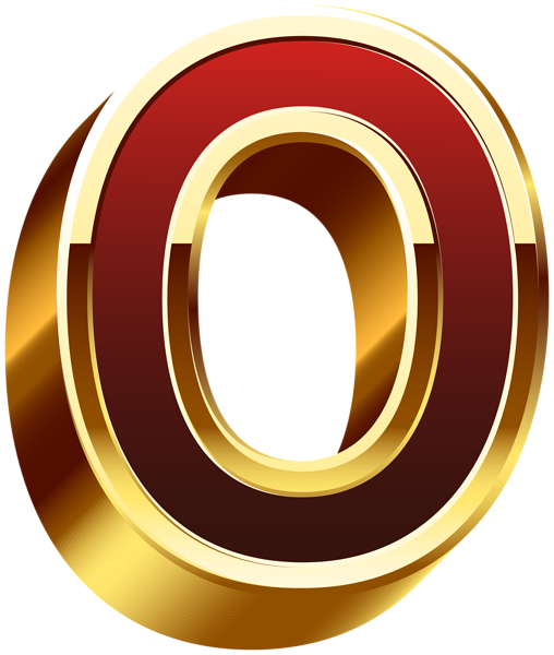 This png image - Zero Gold Red Number PNG Clip Art, is available for free download
