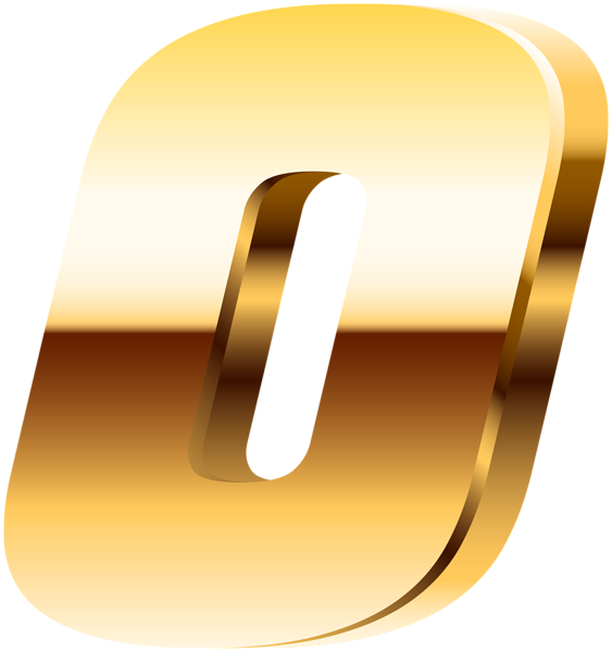 This png image - Zero Golden Number PNG Clipart, is available for free download