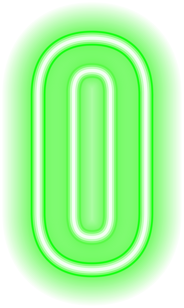 This png image - Zero Green Neon PNG Clipart, is available for free download