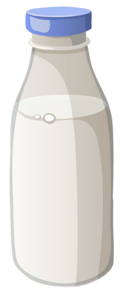 This png image - Bottle of Milk PNG Vector Clipart Image, is available for free download