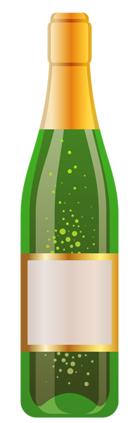 This png image - Bottle of White Wine PNG Vector Clipart, is available for free download
