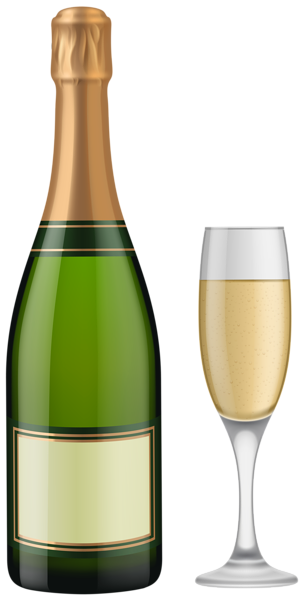 This png image - Champagne Bottle and Glass PNG Clip Art, is available for free download