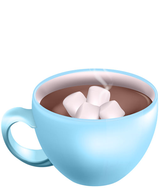 This png image - Cocoa with Marshmallows Blue Cup PNG Clipart, is available for free download