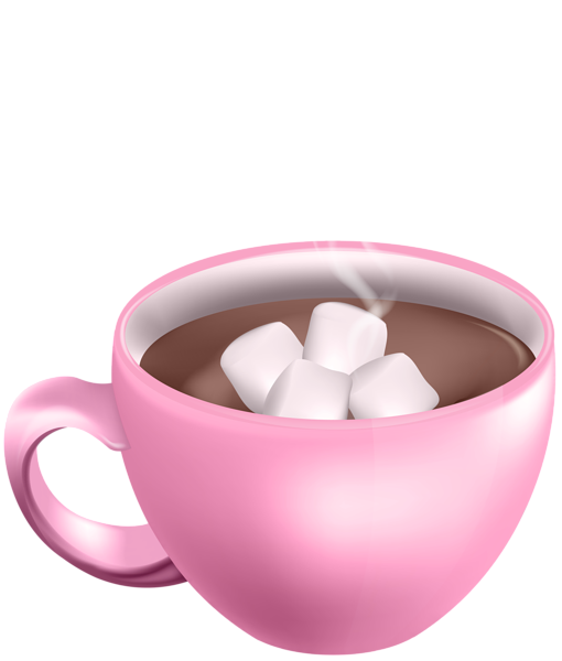 This png image - Cocoa with Marshmallows Pink Cup PNG Clipart, is available for free download