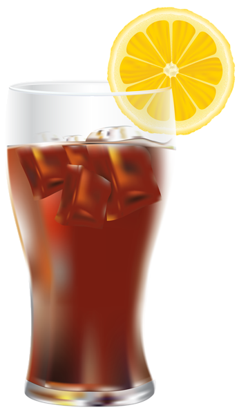 This png image - Cola with Ice and Lemon PNG Transparent Clip Art Image, is available for free download