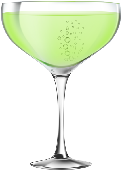 This png image - Glass with Green Cocktail PNG Clipart, is available for free download