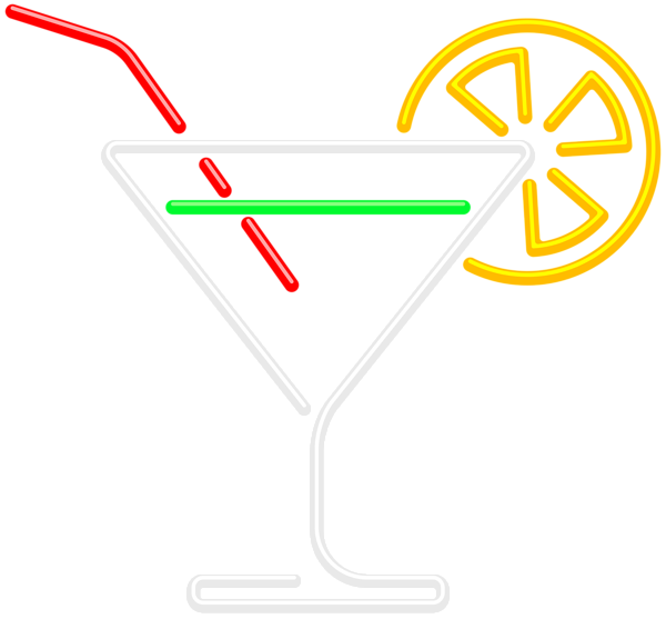 This png image - Neon Cocktail PNG Clip Art Image, is available for free download