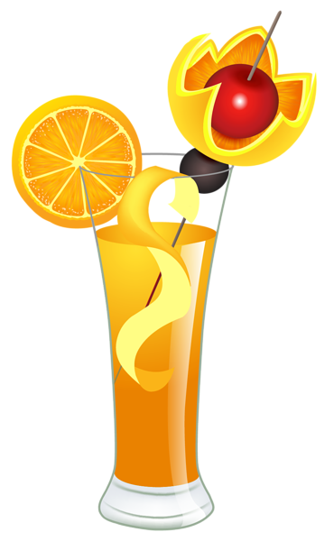 This png image - Orange Cocktail PNG Clipart Picture, is available for free download