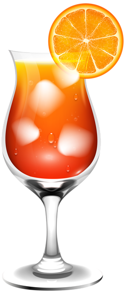 This png image - Orange Cocktail Transparent PNG Clip Art Image, is available for free download