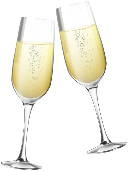 This png image - Toast with Glasses of Champagne Clipart, is available for free download