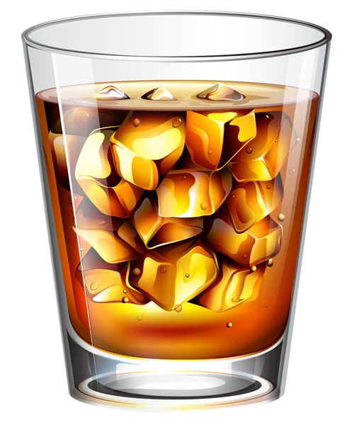 This png image - Whiskey with Ice PNG Vector Clipart, is available for free download